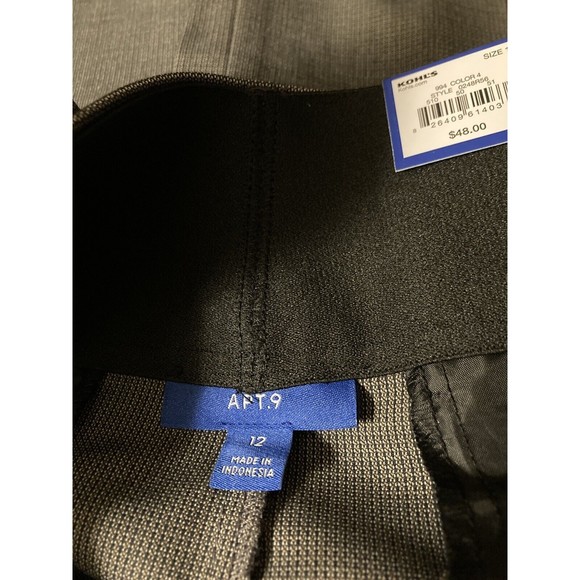 COPY - COPY - Apt. 9® Brown Tummy Control Curvy-Fit MidRisePants.Size 12.Machin… - Picture 7 of 7